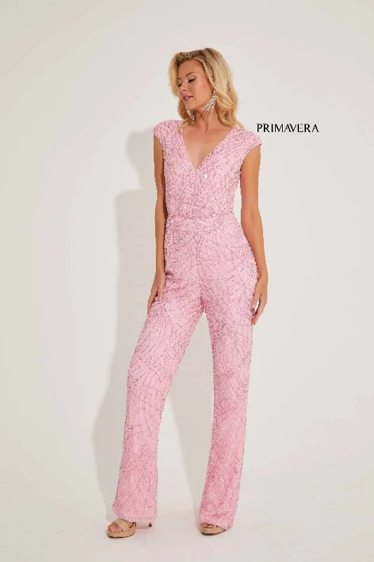 Primavera Couture 4275 Sequin Beaded Formal Jumpsuit