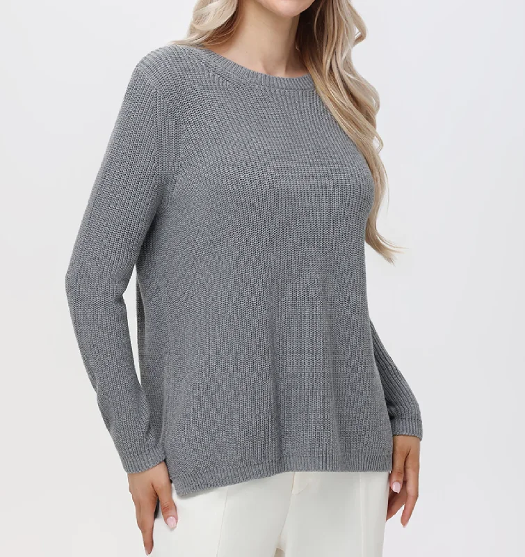 EMMA COTTON SHAKER SWEATER