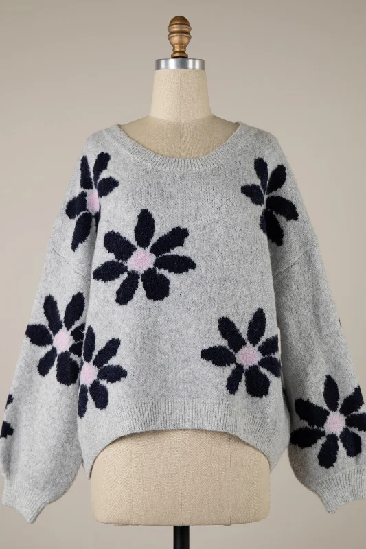 FUNKY FLORAL SWEATER