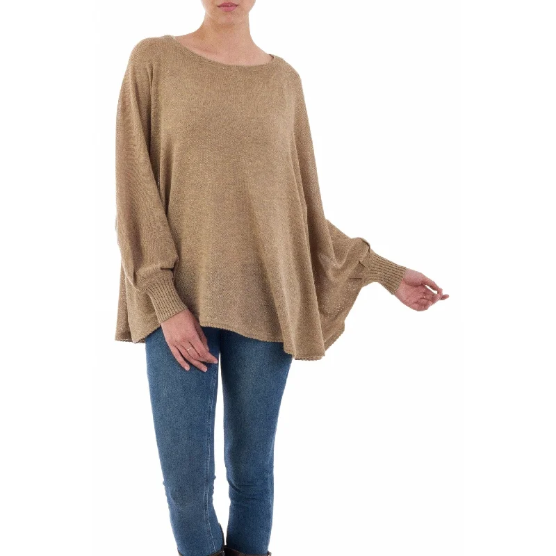 Novica Handmade Coastal Breeze Cotton Blend Sweater