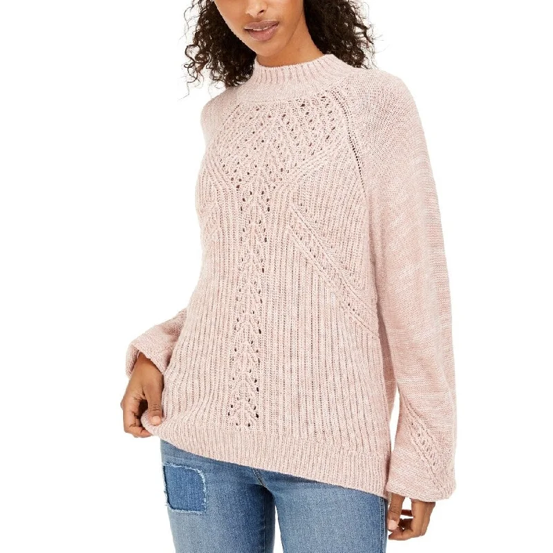 American Rag Juniors' Balloon-Sleeve Sweater Pink