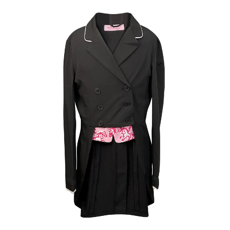 Belle & Bow Shadbelly Show Coat  in Black/Pink - Children's 10