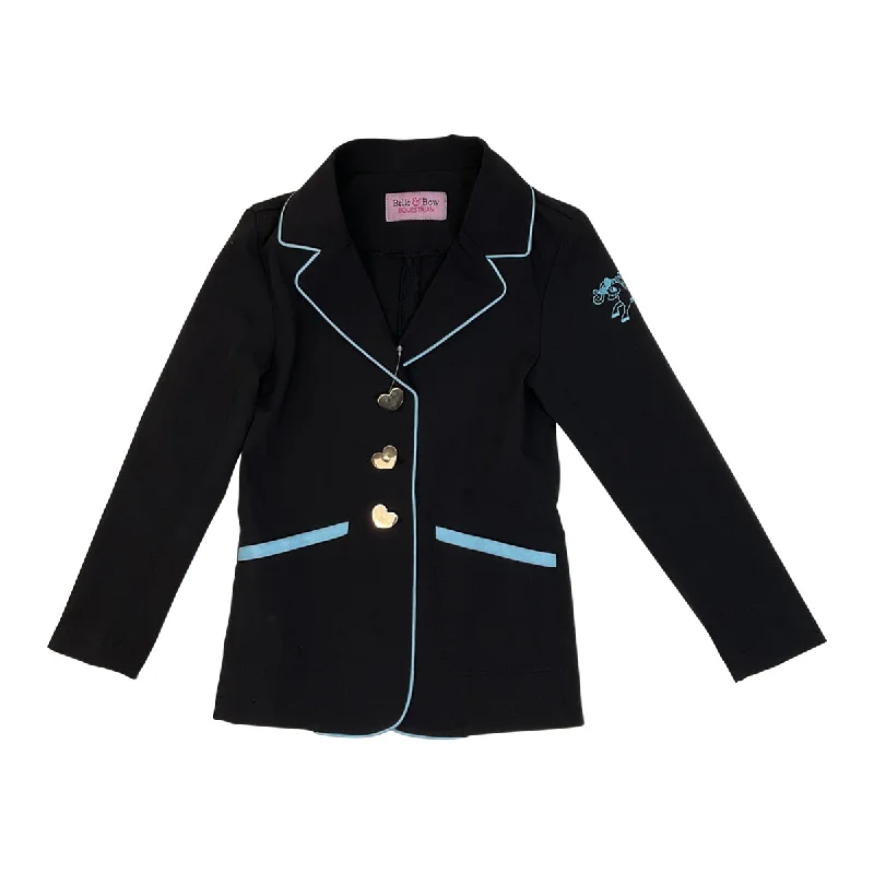 Belle & Bow Show Coat Sweetheart in Black/Turquoise - Children's 3