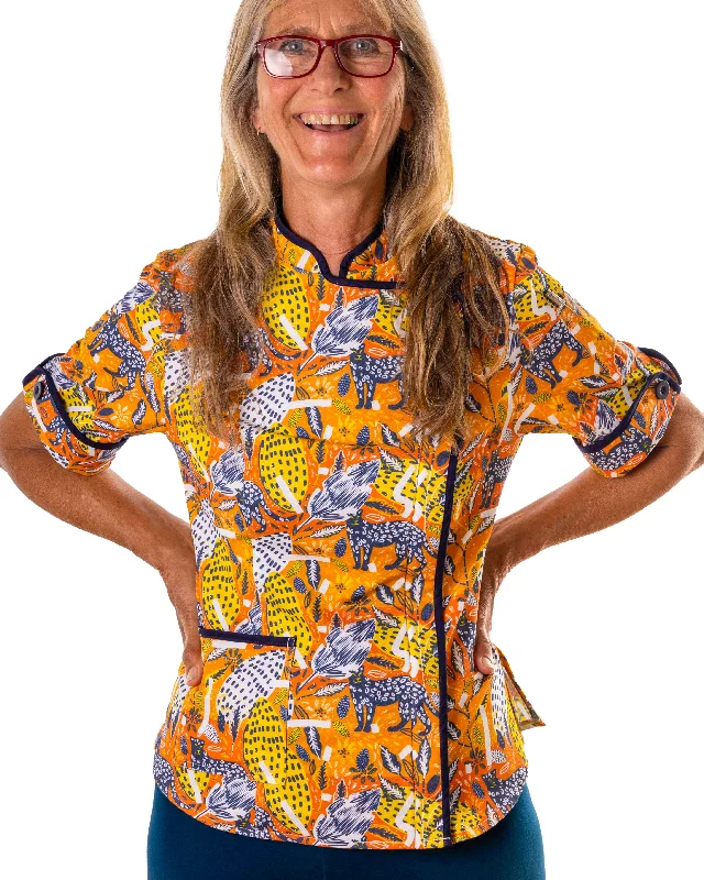 Cheetah Sun Women's Fitted Chef Jacket