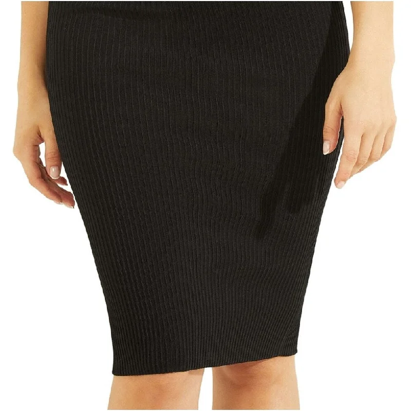 Guess Women's Margot Ribbed Sweater Skirt Black Size X-Small