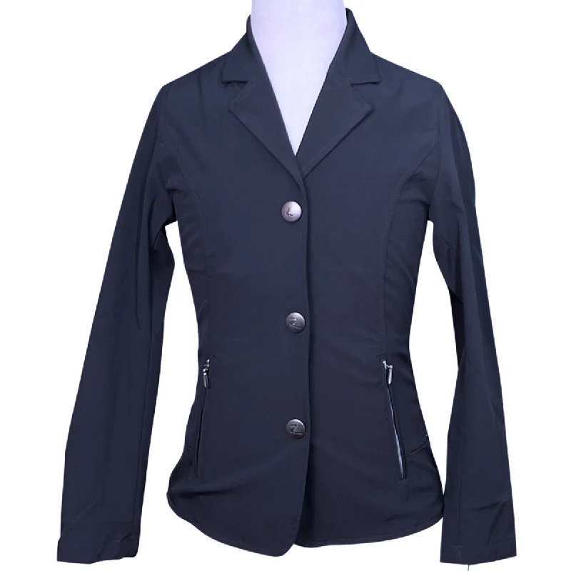 Horze 'Adele' Junior Show Coat in Navy - Children's Medium