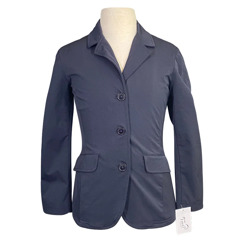 Ovation 3-Button Classic Shoulder Pad Show Coat in Navy - Children's Small