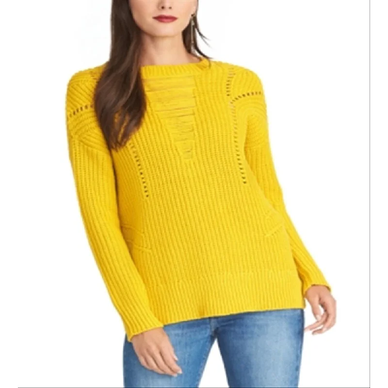 Rachel Rachel Women's Long Sleeve Slim Casual Sweater Yellow Size Small