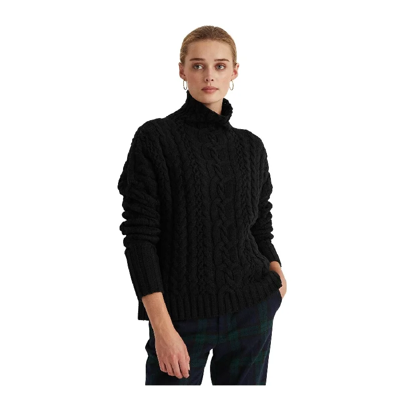 Ralph Lauren Women's Long Sleeve Turtle Neck Sweater Black Size Small