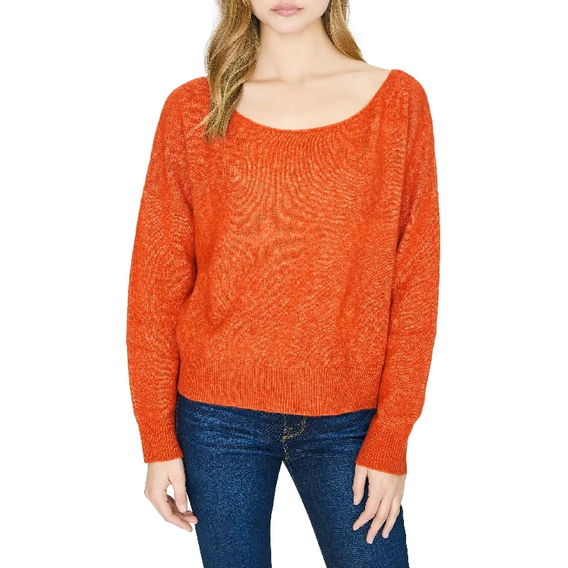 Sanctuary Women's Chill Out Boat Neck Sweater Orange Size Large