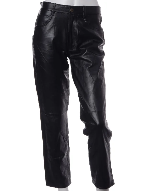 Label Bella Leather Cropped Trouser