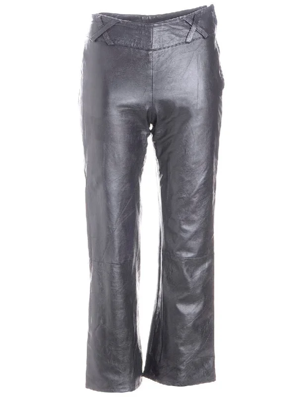 Label Bella Leather Cropped Trouser