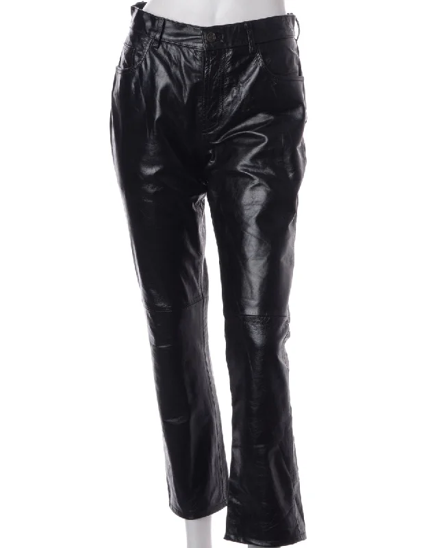 Label Bella Leather Cropped Trouser