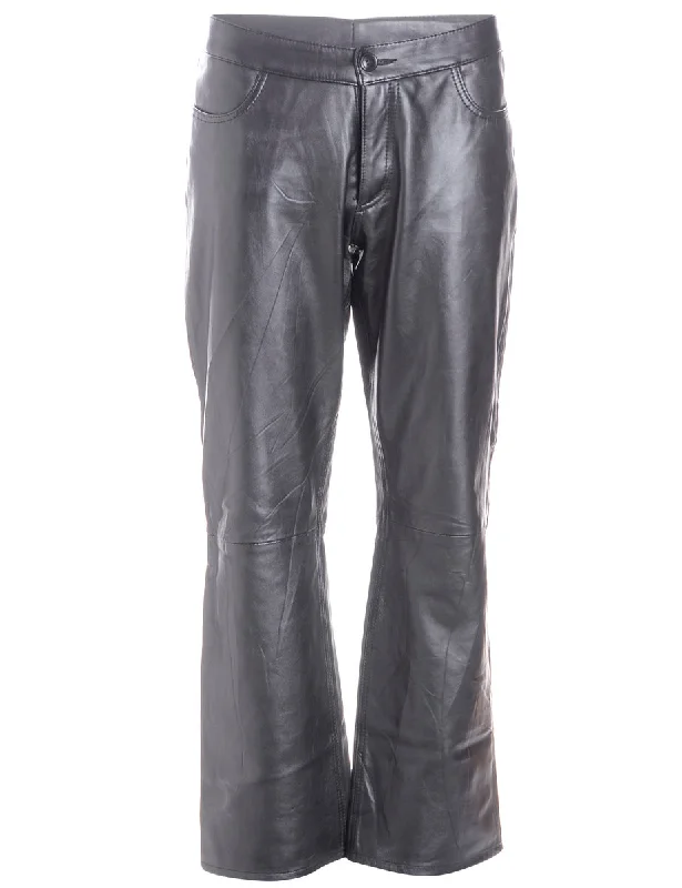 Label Bella Leather Cropped Trouser