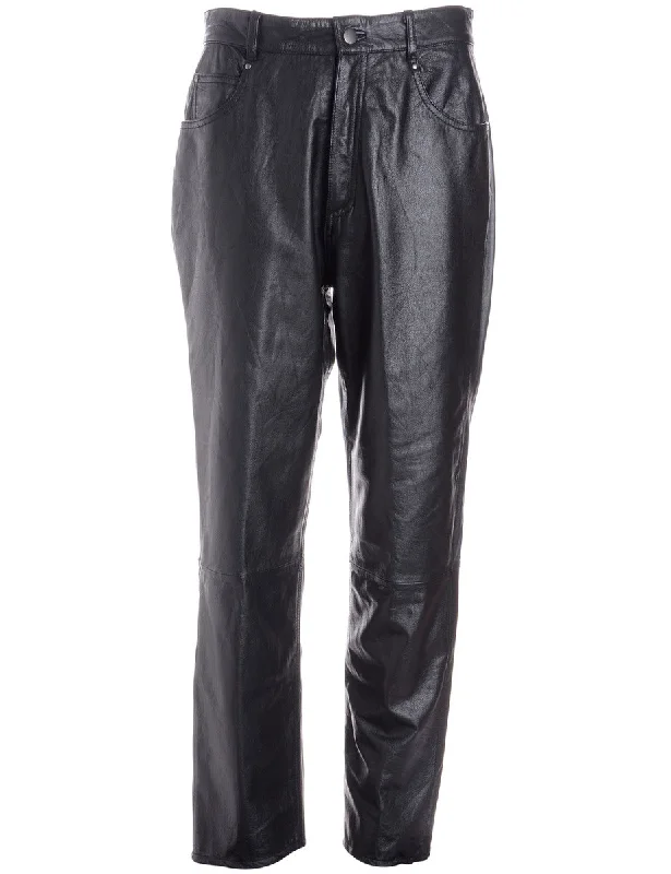 Label Bella Leather Cropped Trouser