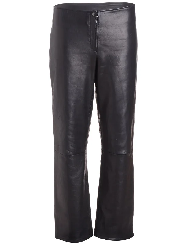 Label Bella Leather Cropped Trouser