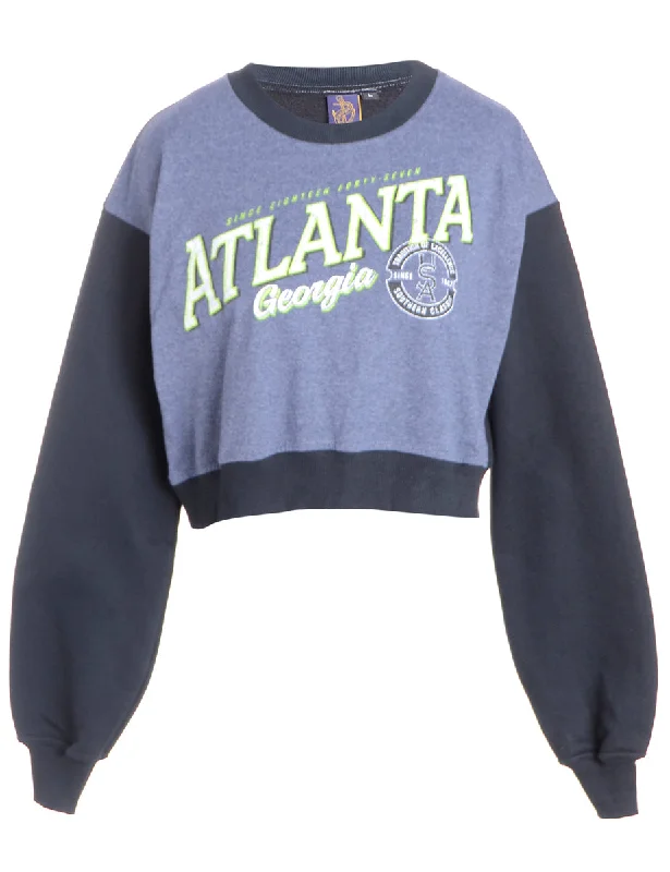 Label Caroline Cropped Sports T-shirt Front Sweatshirt