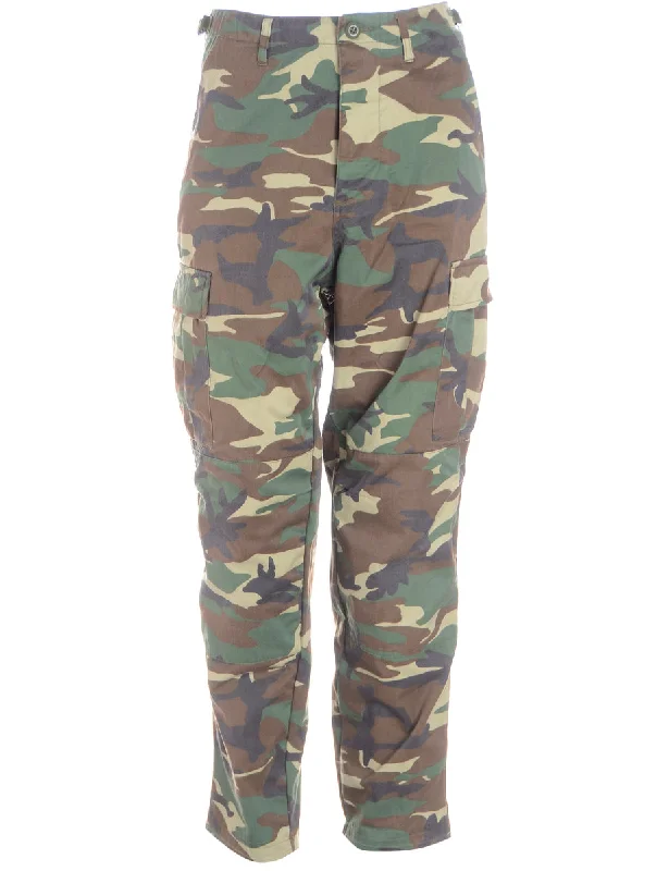 Label Cropped Jacob Tapered Army Trousers