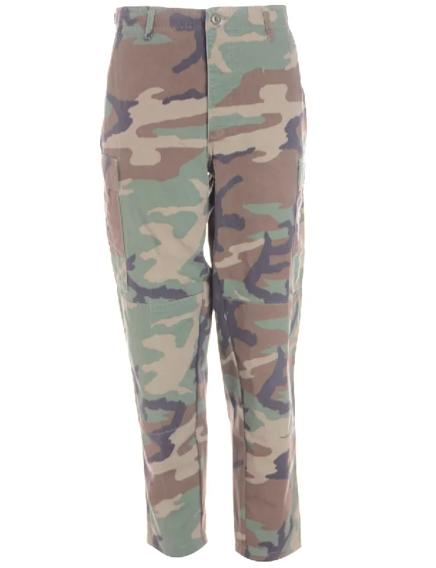 Label Cropped Jacob Tapered Army Trousers