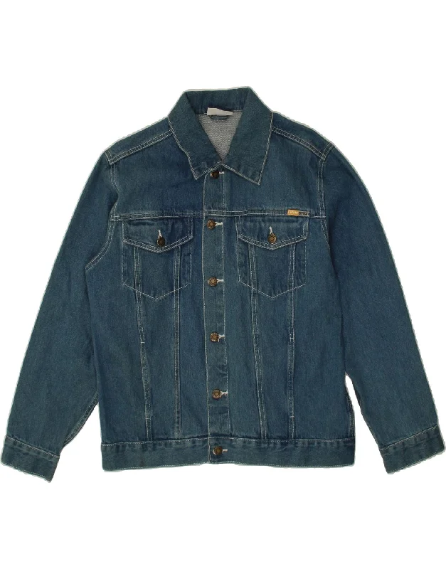 DENIM STYLE Womens Denim Jacket UK 18 XL Blue Cotton