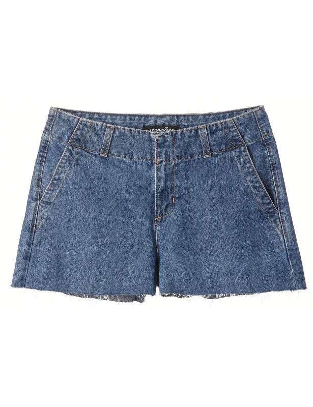 Reworked Molly Frayed Denim Shorts - W30