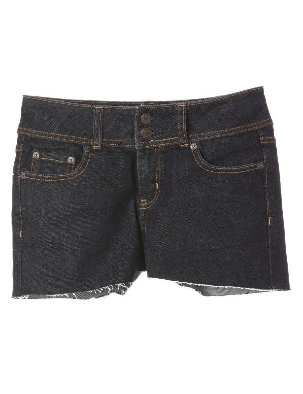 Reworked Molly Frayed Denim Shorts - W28