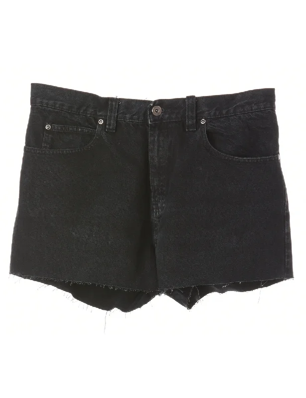 Reworked Molly Frayed Denim Shorts - W33