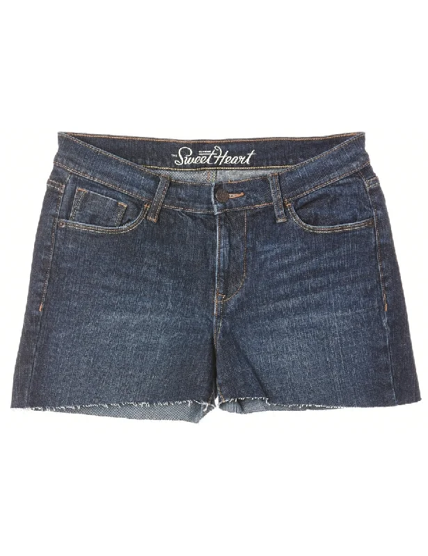 Reworked Molly Frayed Denim Shorts - W30