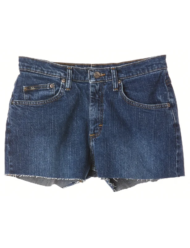 Reworked Molly Frayed Denim Shorts - W28