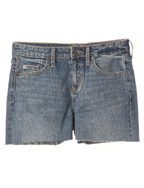 Reworked Molly Frayed Denim Shorts - W30