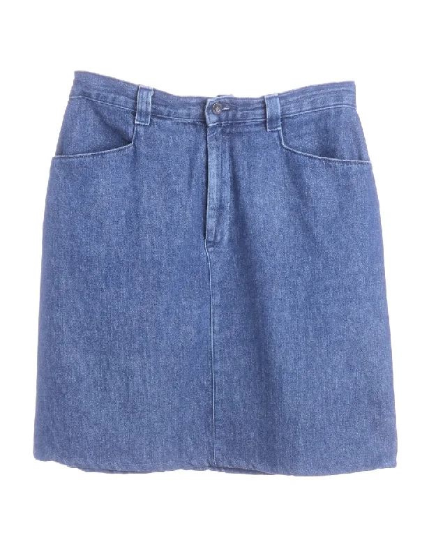 Reworked Short Denim Skirt