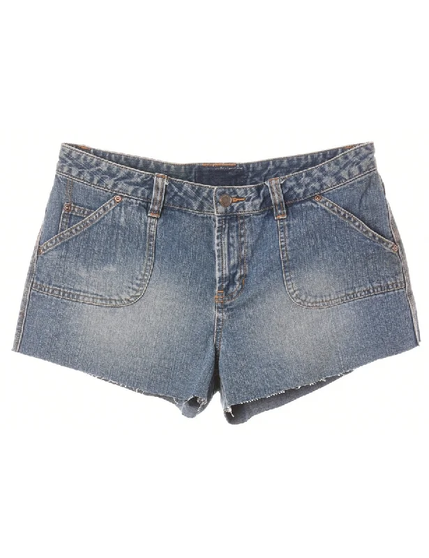 Reworked Molly Frayed Denim Shorts - W32