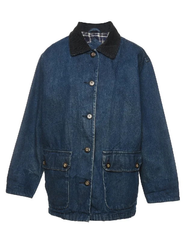 St John's Bay Dark Wash Denim Jacket - M