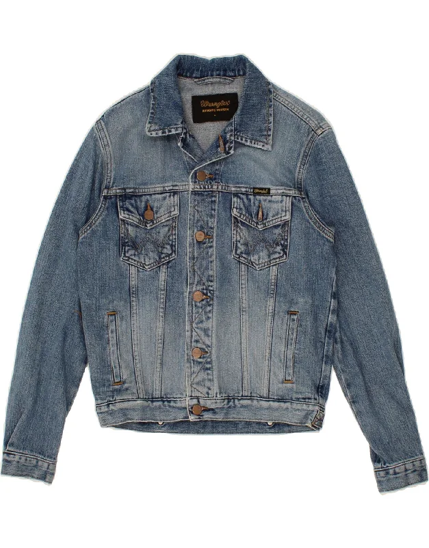 WRANGLER Womens Denim Jacket UK 14 Medium Blue