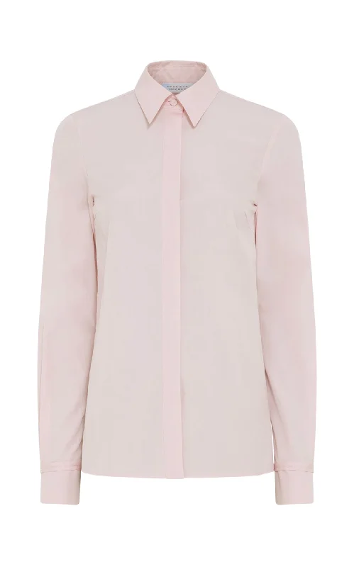 Cruz Shirt in Pale Blush Sea Island Cotton Poplin