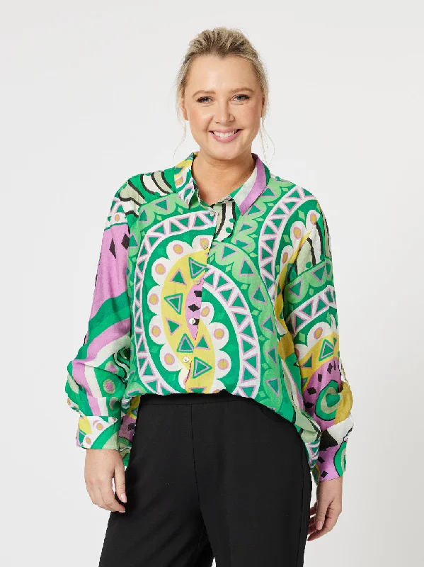 Mosaic Print Shirt - Multi