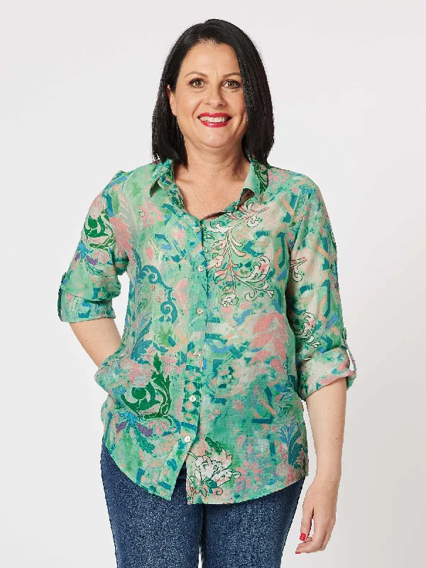 Palisade Print Shirt - Mint