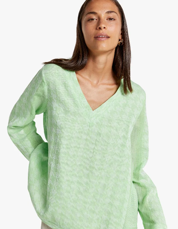 Light Shirt V L/S - 496 Opaline Green