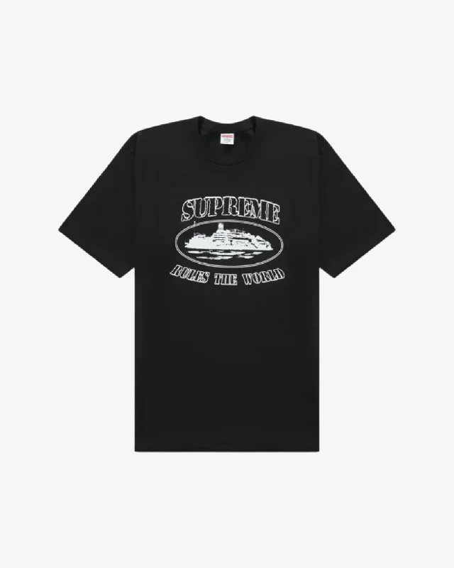 Supreme x Corteiz Rules The World Black T Shirt