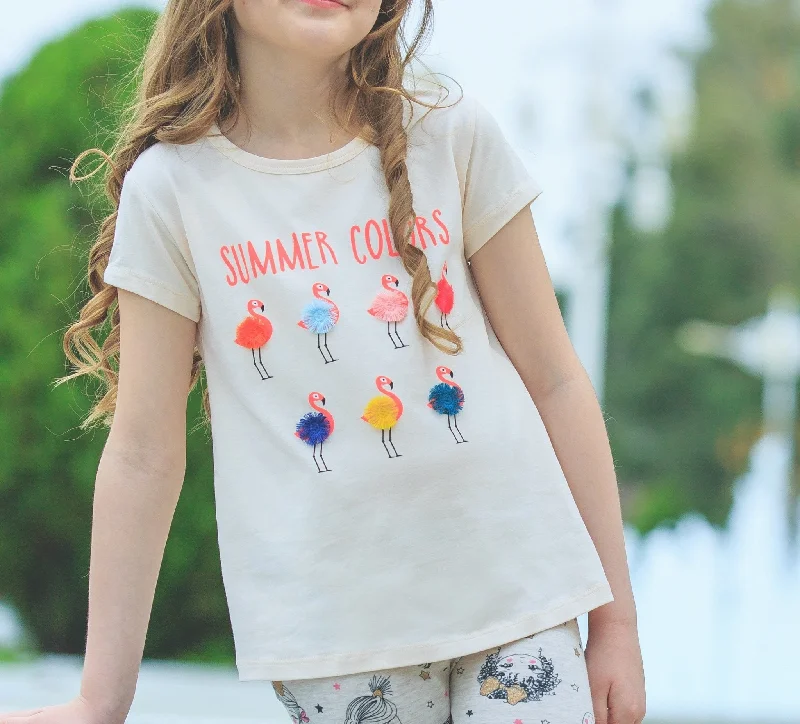 Girls' Flamingo T-shirt