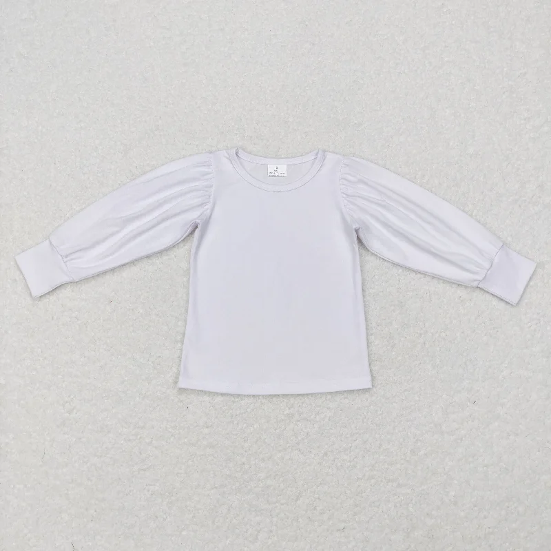 GT0370 baby girl clothes white girl top