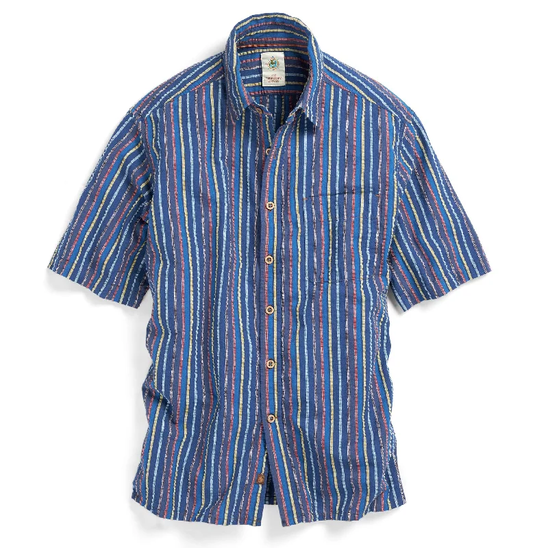 Maupiti Seersucker Stripe Shirt