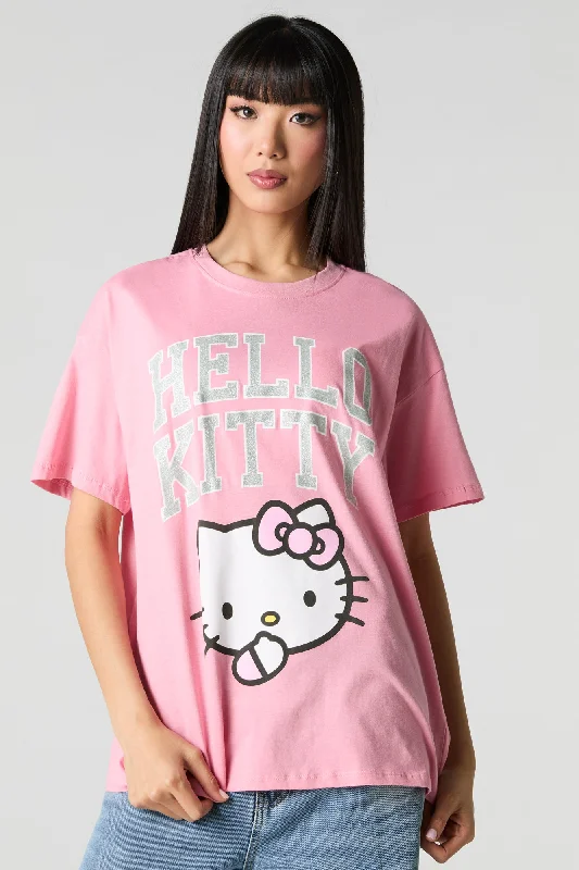 Hello Kitty Graphic Pink Boyfriend T-Shirt