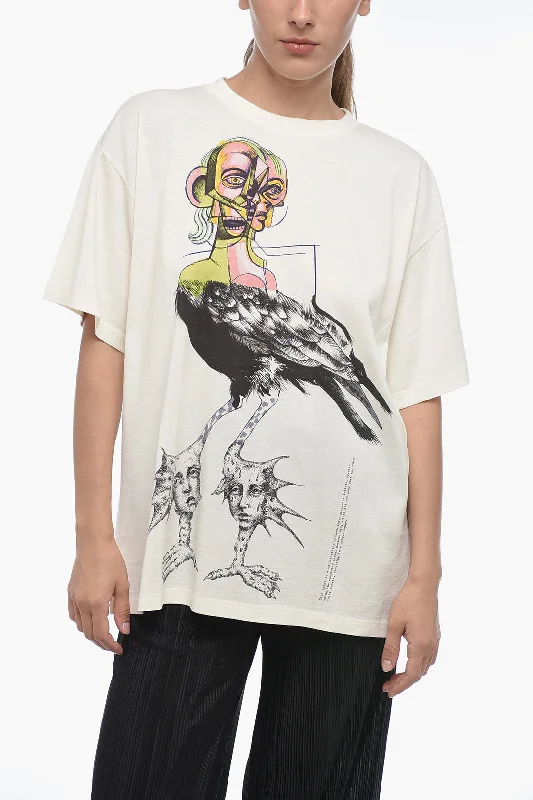 Maison Margiela MM6 Crew Neck OFF WHITE Printed T-Shirt