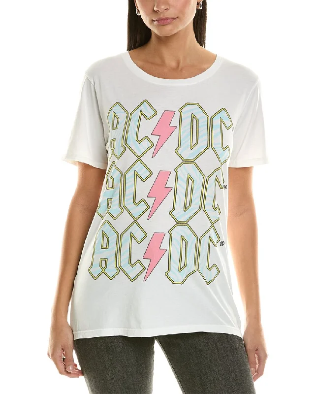 Recycled Karma AC/DC Emblem Animal Print T-Shirt