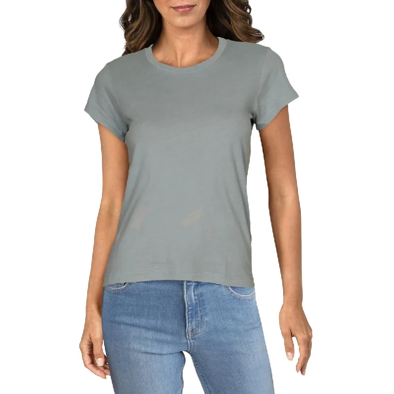 Womens Distressed Garment Dyed T-Shirt