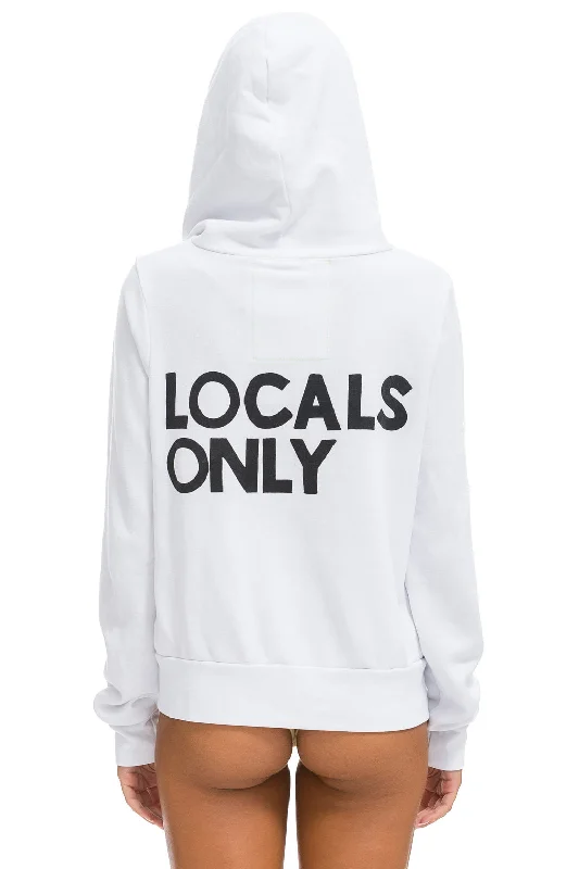 LOCALS ONLY HOODIE - WHITE