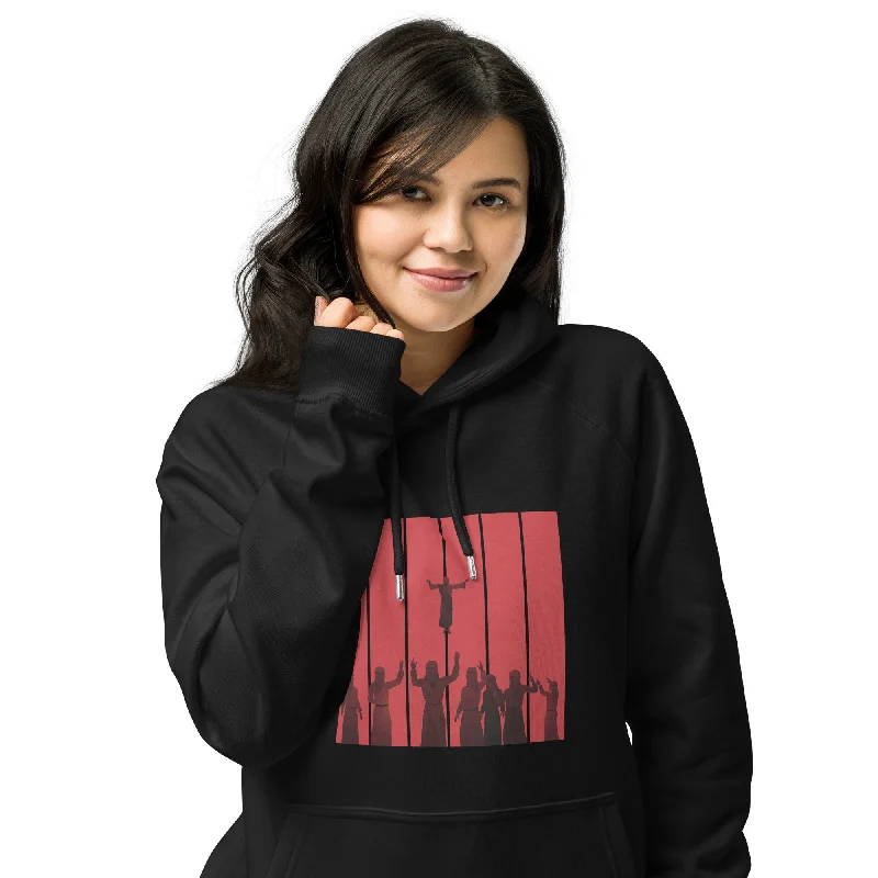 Sacrifice Graphics Women Eco Raglan Hoodie